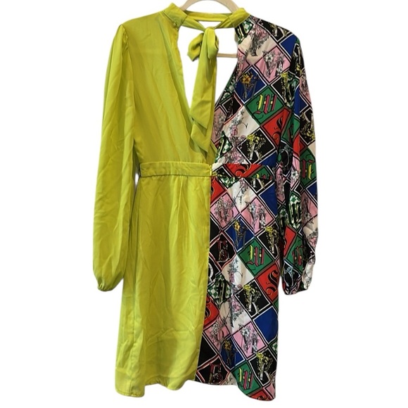 The Moon Colorblock Art To Wear Pattern Modern Dress Size Small - Picture 11 of 11